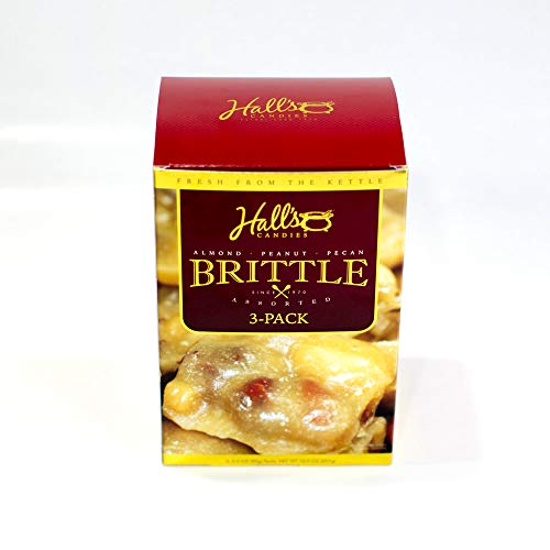 Halls Assorted Brittle Variety Pack, 3.5 Oz Bags Pack Of 3, P