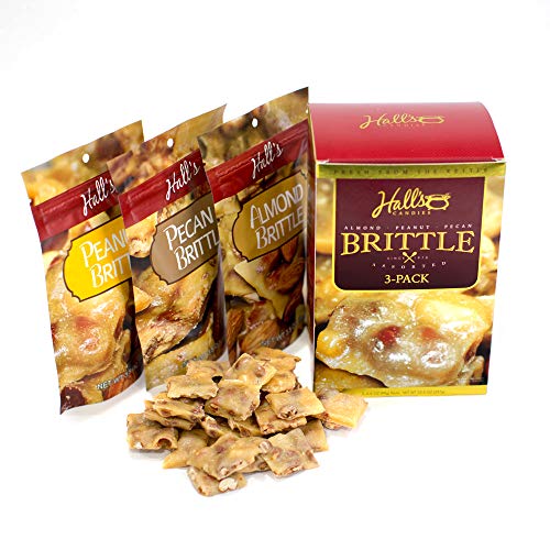 Halls Assorted Brittle Variety Pack, 3.5 Oz Bags Pack Of 3, P
