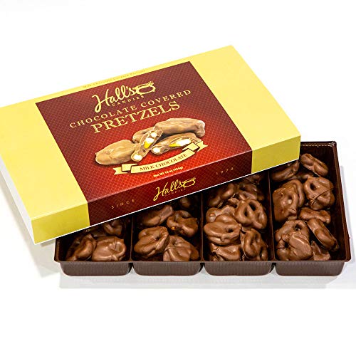 Halls Chocolate Covered Pretzels, 1 Pound Milk Chocolate