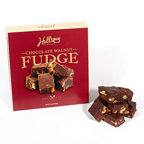 Halls Chocolate Walnut Fudge, 1 Pound