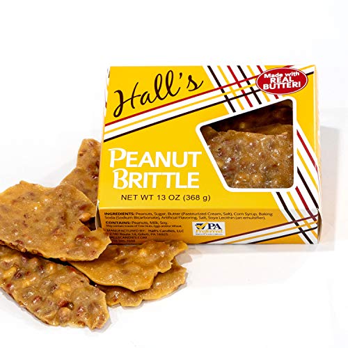 Halls Peanut Brittle, 13 Oz