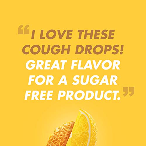 Halls Sugar Free Honey Lemon Flavor Cough Drops, 1 Bag 180 Tota