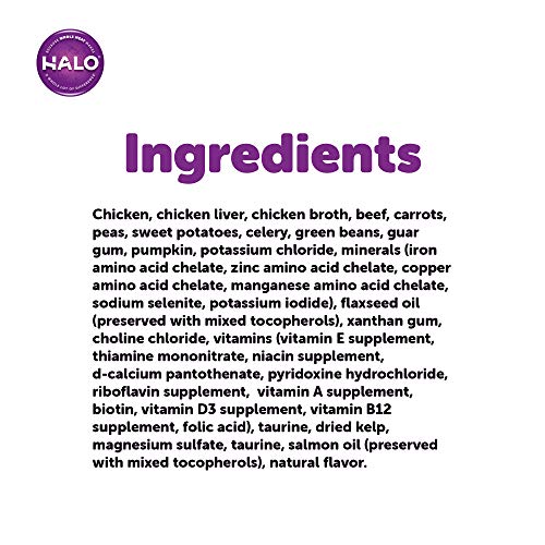 Halo Grain Free Natural Wet Cat Food, Chicken, Shrimp &Amp; Crab Ste