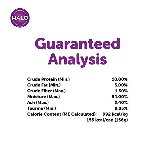 Halo Grain Free Natural Wet Cat Food, Chicken, Shrimp &Amp; Crab Ste