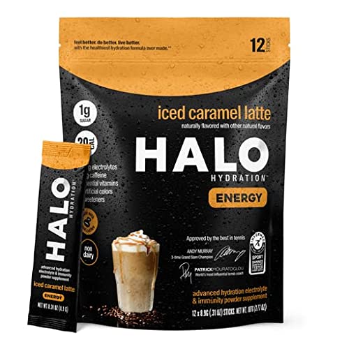 HALO Hydration Iced Caramel Latte 12 Sticks