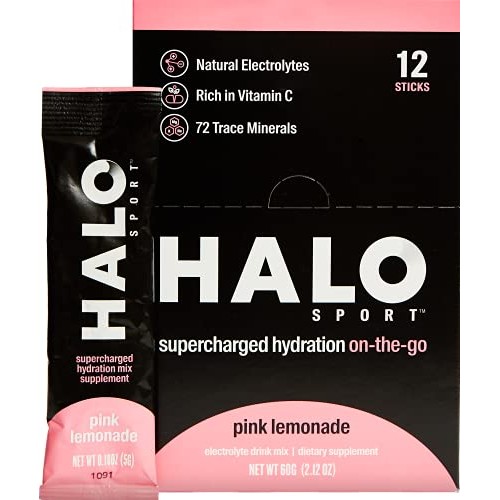 Halo: Hydration Powder Packets - Pink Lemonade - 12 Servings 5G