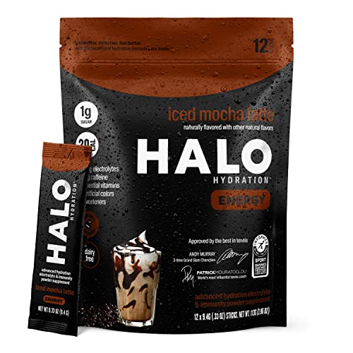 HALO Iced Mocha Latte - Energy Drink Powder – Healthy Coffee Mix...