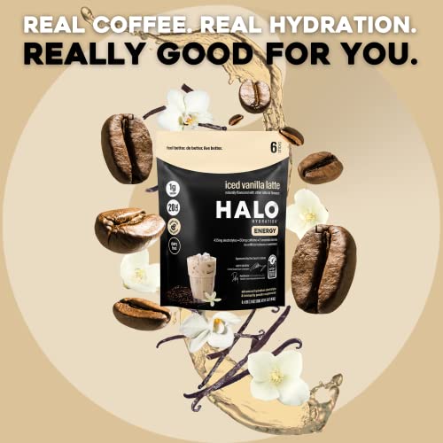 HALO Iced Vanilla Latte - Instant Energy Drink Powder – Healthy ...