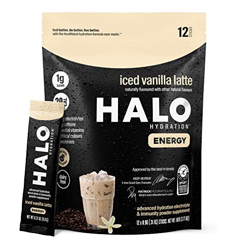HALO Iced Vanilla Latte - Instant Energy Drink Powder – Healthy ...