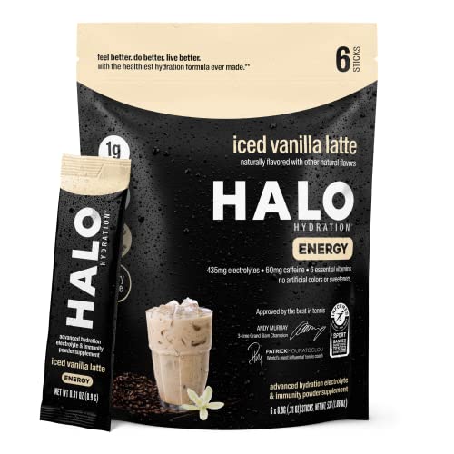 HALO Iced Vanilla Latte - Instant Energy Drink Powder – Healthy ...