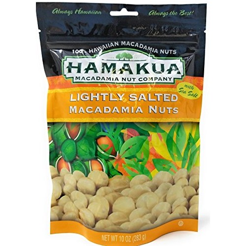 Hamakua Macadamia Nuts Lightly Salted In Resealable Pouch 10 Ou