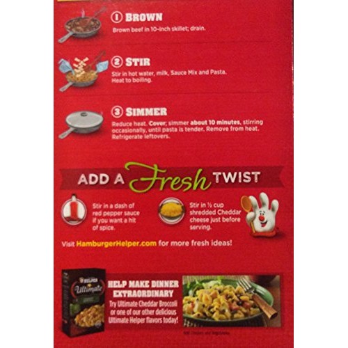 Betty Crocker Cheddar Cheese Melt Hamburger Helper 4.7Oz 2 Pack