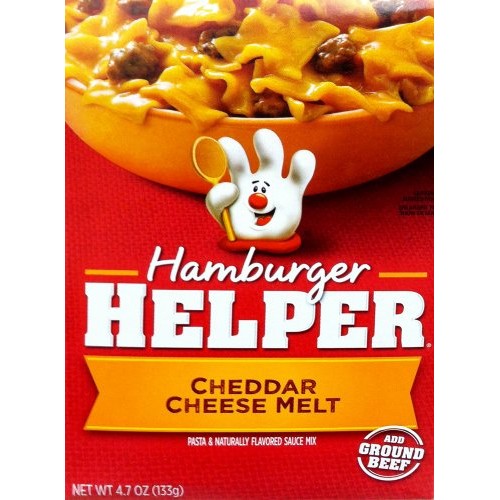 Betty Crocker Cheddar Cheese Melt Hamburger Helper 4.7Oz 2 Pack