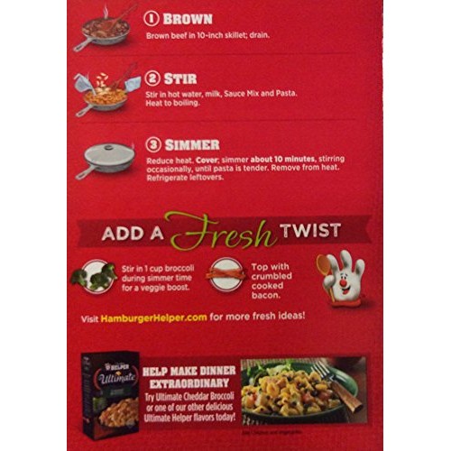 Betty Crocker Double Cheeseburger Macaroni Hamburger Helper 5.2O