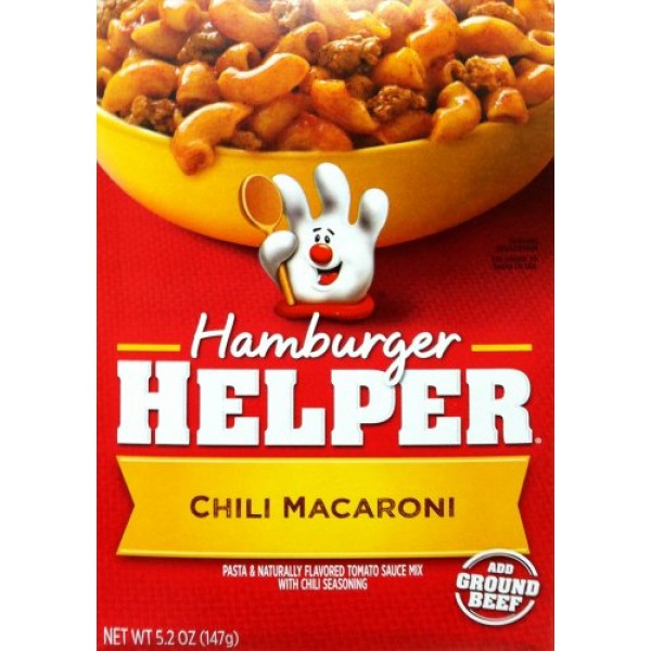 Betty Crocker Chili Macaroni Hamburger Helper 5.2Oz 2 Pack