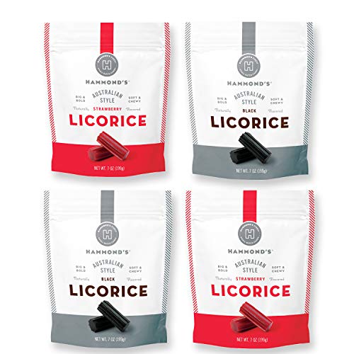 Hammond’S Candies 4 Pack Combination Of Gourmet Australian Black