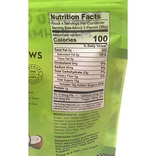 Hammonds Toasted Coconut Marshmallows 4Oz 2-Pack