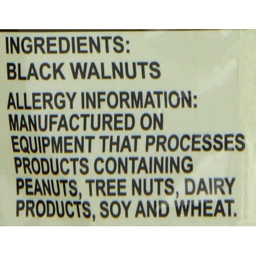 Hammons Black Walnuts, Fancy Large, 4 Oz, Highest Protein Nut, H