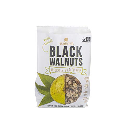 Hammons Black Walnuts, Fancy Large, 8 Oz, Highest Protein Nut, H