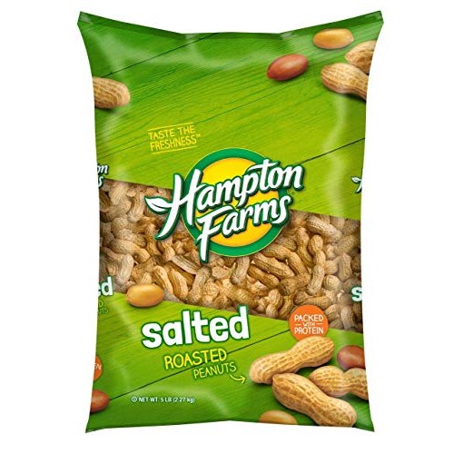 Hampton Farms Salted Roasted In-Shell Peanuts, 5 Lbs. [Biz Disco