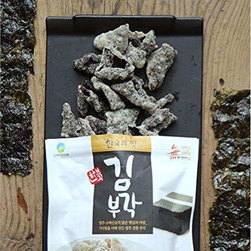 Seaweed Laver Snack Chips - Korean Premium Traditional Bugak Nor...