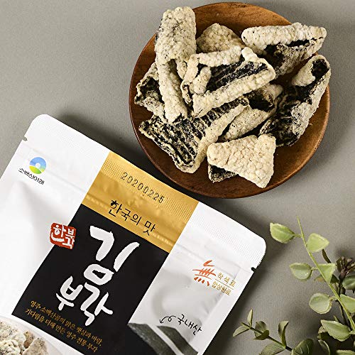 Seaweed Laver Snack Chips - Korean Premium Traditional Bugak Nor...