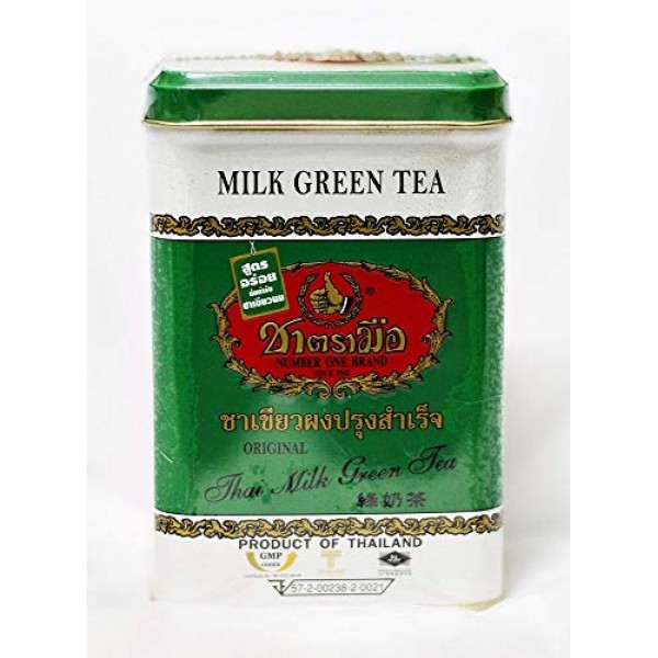 Hand Thai Milk Green Tea Green Lebal 2g. Pack 50 Number One Bran...