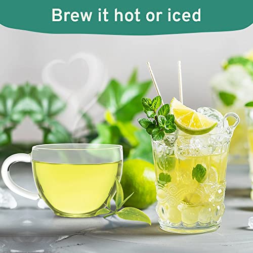 Handpick, Organic Green Tea Bags - 100 Tea Bags | Resealable Bag...