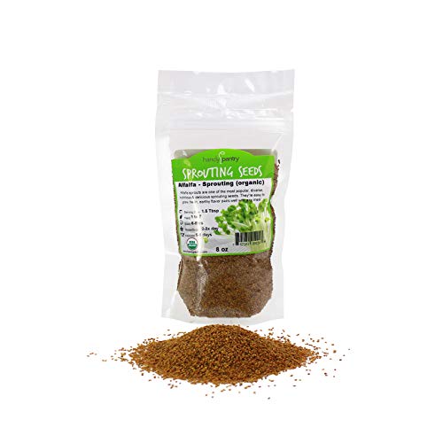 Certified Organic Alfalfa Sprouting Seed- 8 Oz - Handy Pantry Br...