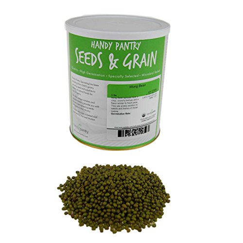 Mung Bean Sprouting Seed: 5 Lb - Organic, Non-Gmo - Handy Pantry