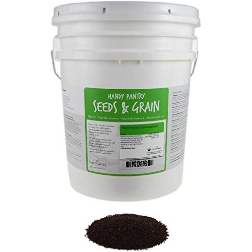 Organic Brown Mustard Sprouting Seeds: 35 Lb - Hot Mustard Seed:...