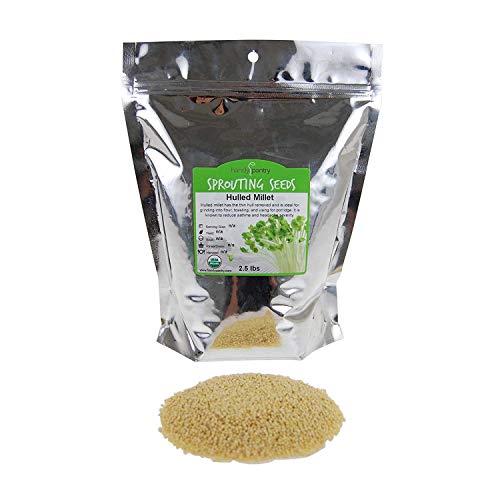 Organic Hulled Husk Removed Millet Seeds: 2.5 Lb - Non-Gmo Cer