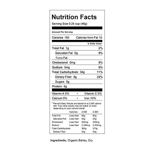 Purple Barley Seeds - Certified Organic - 5 Lbs - Handy Pantry B