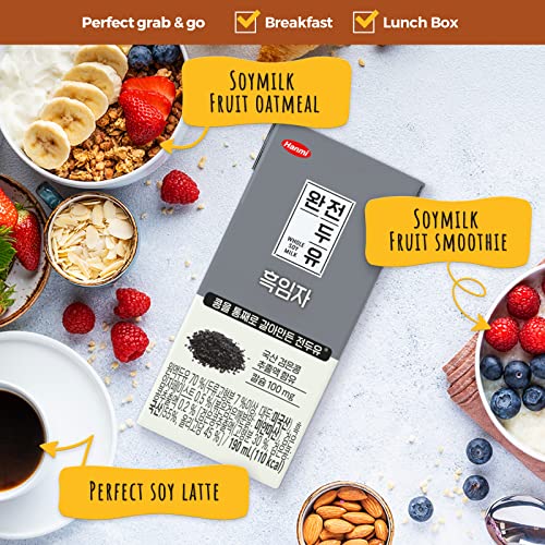 Hanmi Black Bean and Black Sesame Wholesome Soy Milk Fully Groun...