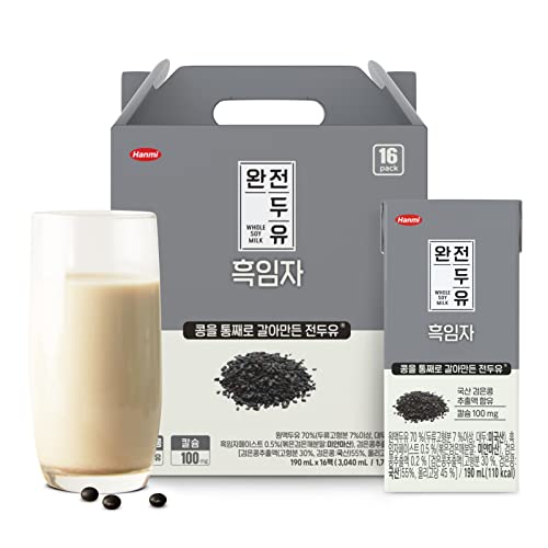 Hanmi Black Bean and Black Sesame Wholesome Soy Milk Fully Groun...