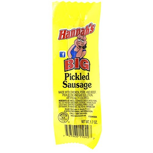 Hannah’S Big Pickled Sausage Pack Of 20 1.7 Ounce Sticks – Chi