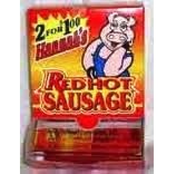 Hannahs Red Hot Sausage - Individually Wrapped Sausage Sticks -...
