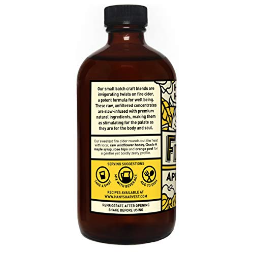 Hanys All Natural Nectar Fire Cider Tonic With Organic Unfilter