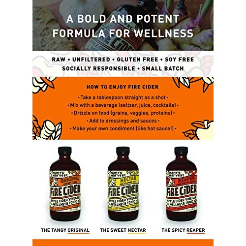 Hanys All Natural Original Fire Cider Tonic With Organic Apple