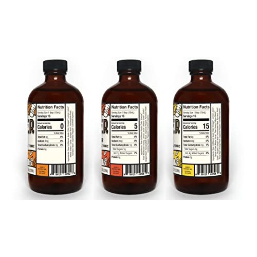 Hanys Harvest Fire Cider Sampler Pack, 8 oz Glass Bottles, All ...