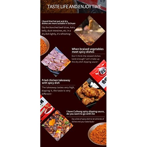 HaoBase Chinese chili dipping powder 3.52 oz/100g, szechuan HotP...
