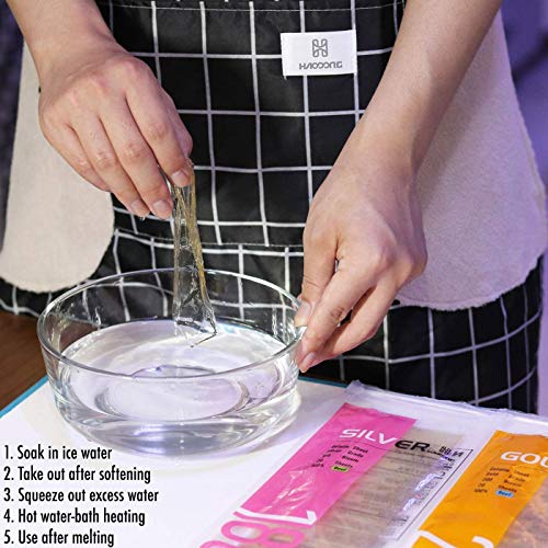 Haodong Beef Gold Leaf Gelatin Sheets - 200 Bloom 20 Sheets, 40