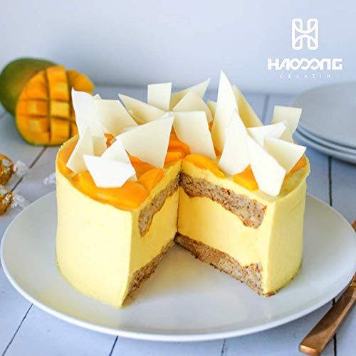 Haodong Beef Gold Leaf Gelatin Sheets - 200 Bloom 20 Sheets, 40