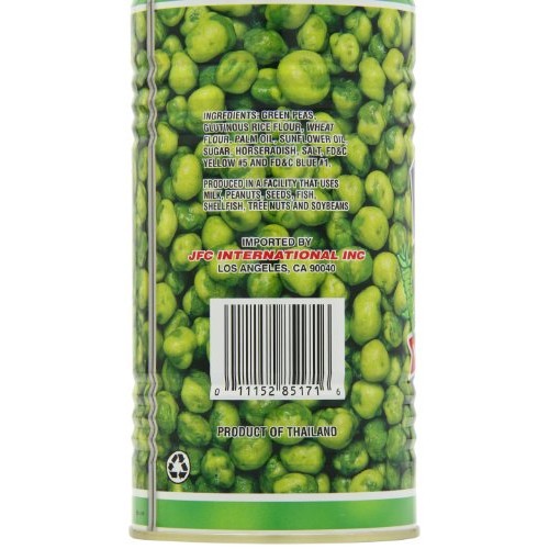 Hapi Hot Wasabi Peas, 9.9-Ounce Tins Pack Of 4