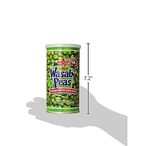 Hapi Hot Wasabi Peas, 9.9-Ounce Tins Pack Of 4