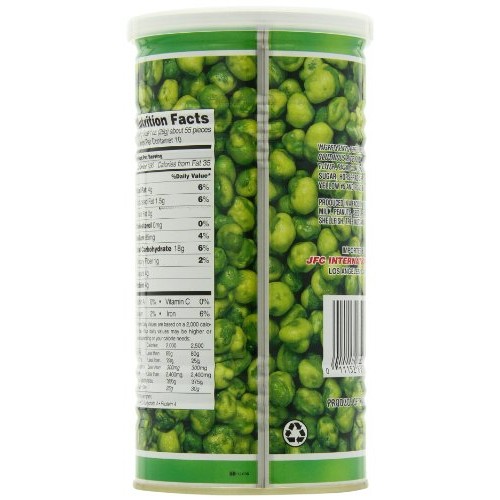 Hapi Hot Wasabi Peas, 9.9-Ounce Tins Pack Of 4