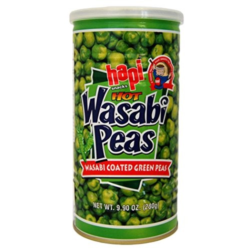 Hapi Hot Wasabi Peas, 9.9-Ounce Tins Pack Of 4