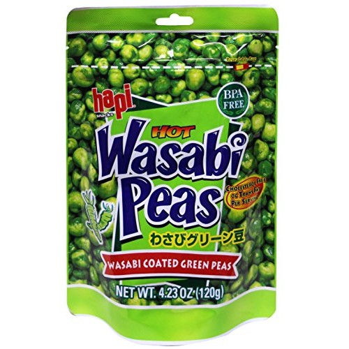 Hapi Wasabi Coated Green Peas, 4.23 oz Pack of 3