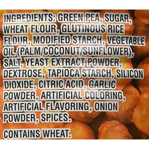 Hapi Snacks - Spicy Sriracha Peas - Chili Garlic Coated Green Pe