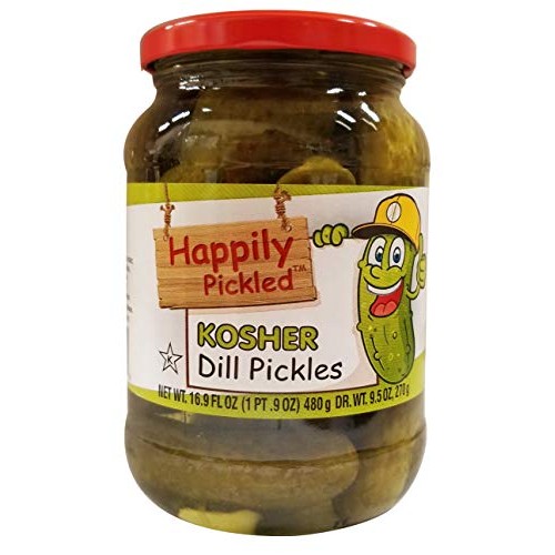Happily Pickled Kosher Dill Pickles, 16.9 Fl Oz